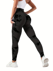 Tie Dye Yoga Tights High Stretch Tummy Control Gym Leggings