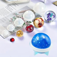 5 Sphere Resin Molds for Epoxy Resin DIY Necklace Jewelry Soap Candle