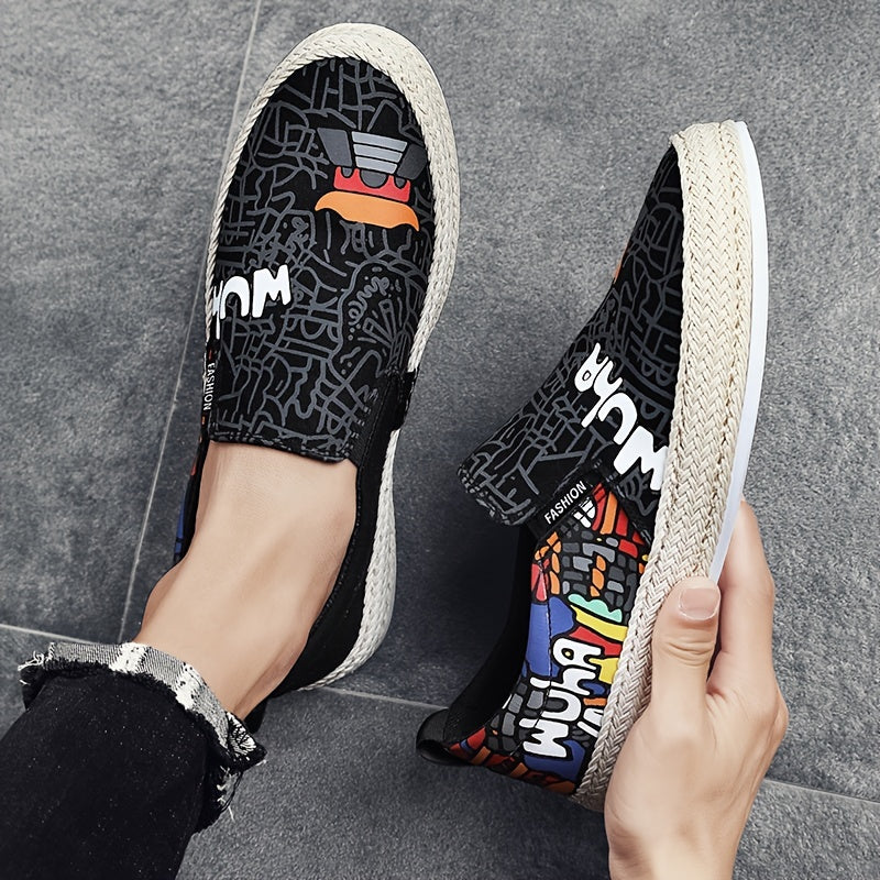 Men's Canvas Loafer Shoes Lightweight Slip On Sneakers Spring Summer