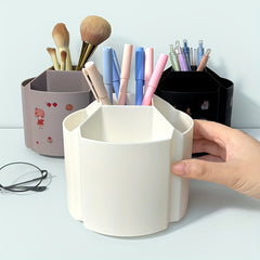 Modern Rotating Pen Holder Large Capacity Multifunctional Storage Box