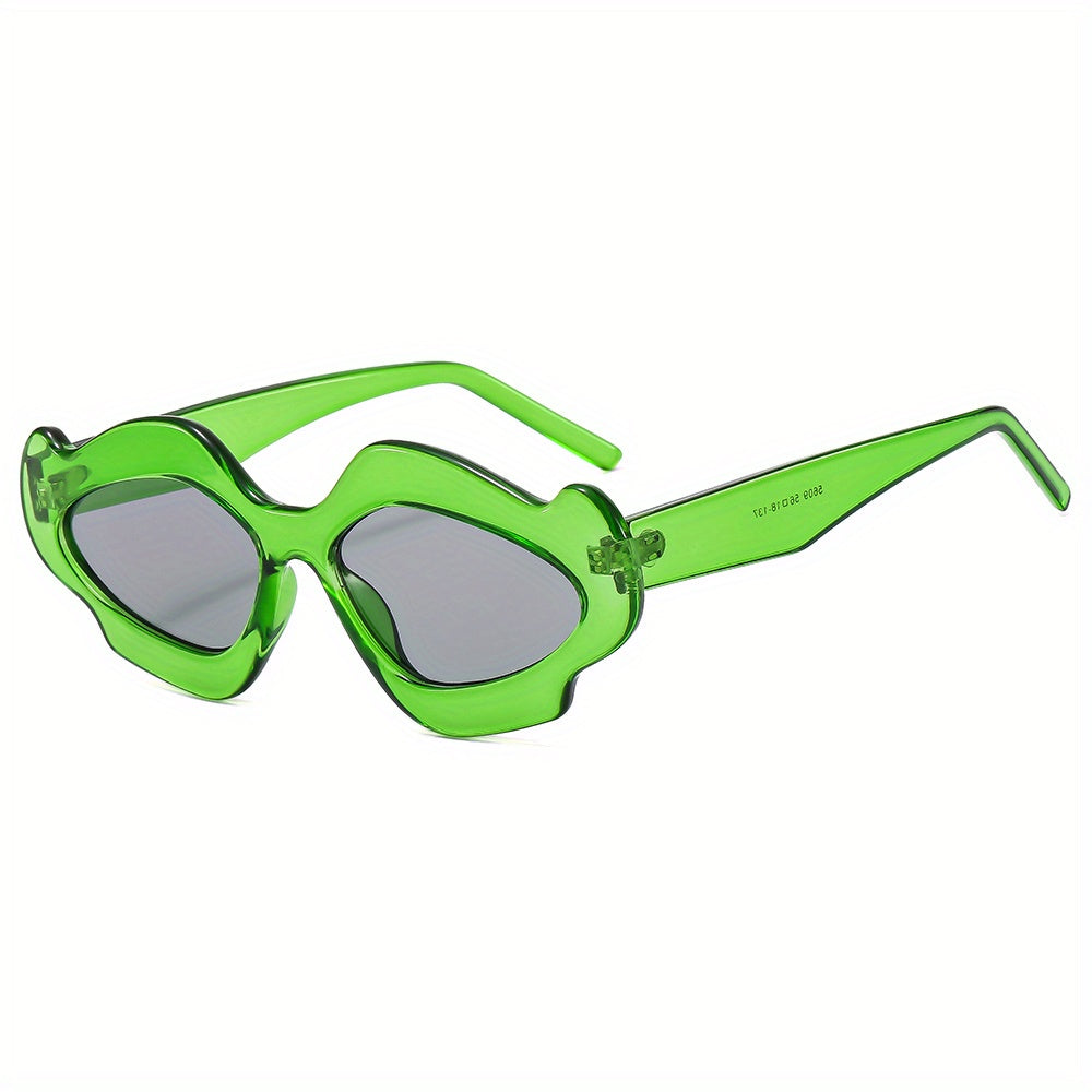 Y2K Lip Blossom Ball Dressing Mirror Unisex Sunglasses