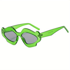 Y2K Lip Blossom Ball Dressing Mirror Unisex Sunglasses