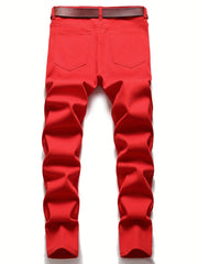 Men's Slim Fit Street Style Stretch Jeans