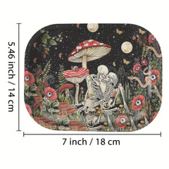 2pcs Creative Pattern Rolling Tray Metal Rolling Tray Wake Up Tray