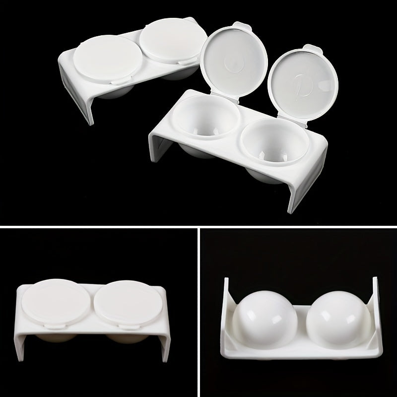 Double Cup Nail Art Bowl Soaking Dish Dappen Dish With Lids