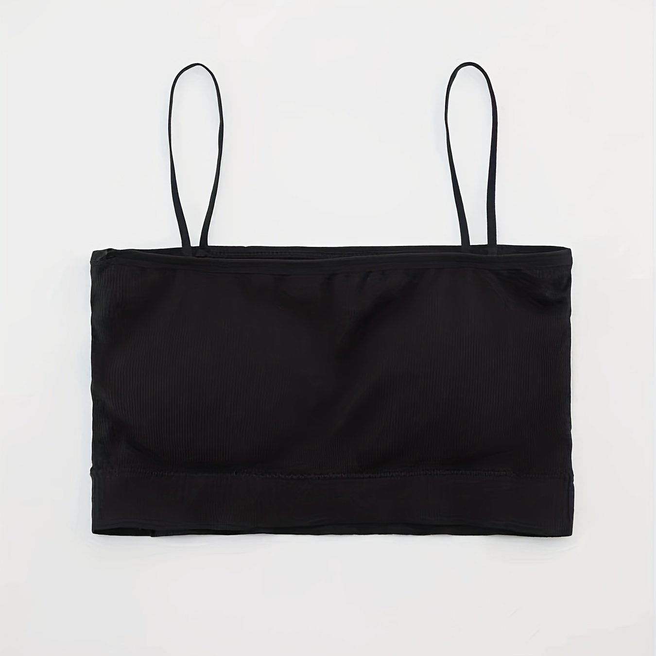 Colorblock Trim Cami Crop Top Slim Fit Spaghetti Strap Lingerie