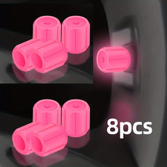 8pcs Integrated Luminous Valve Cap for Car Motorcycle Tire