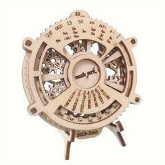 3D Wooden Puzzle Perpetual Calendar Mechanical Gears Toy