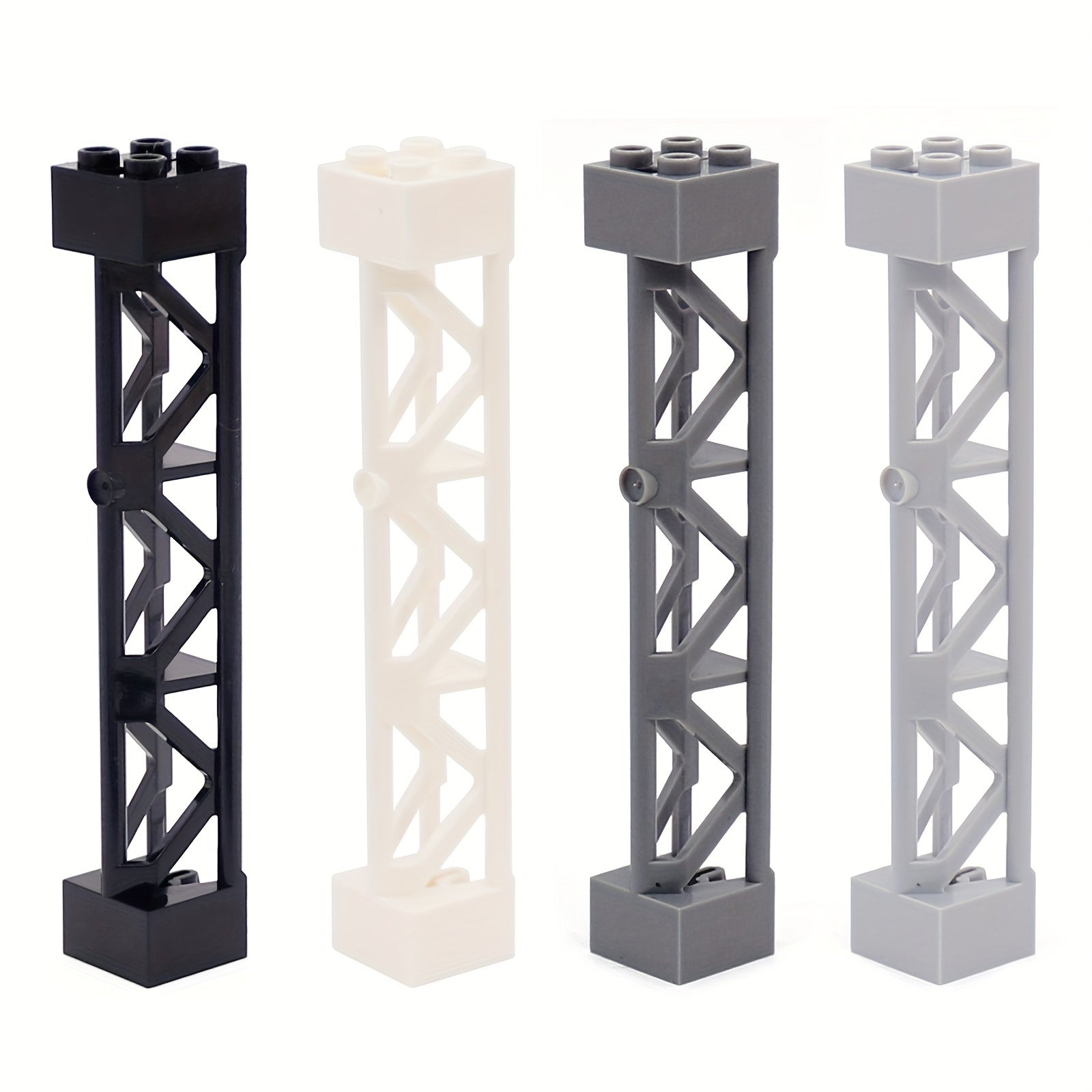 12pcs Mixed ABS Support Column Brackets for DIY Building Blocks