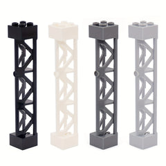 12pcs Mixed ABS Support Column Brackets for DIY Building Blocks