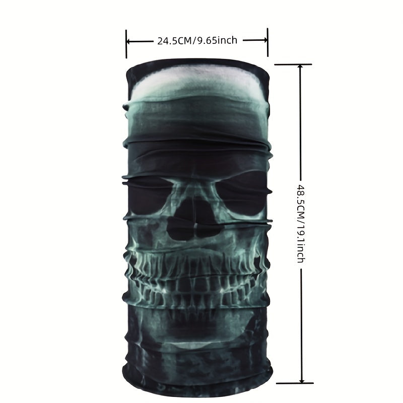 4PCS Halloween Multifunctional Magic Bandana Riding Mask Props