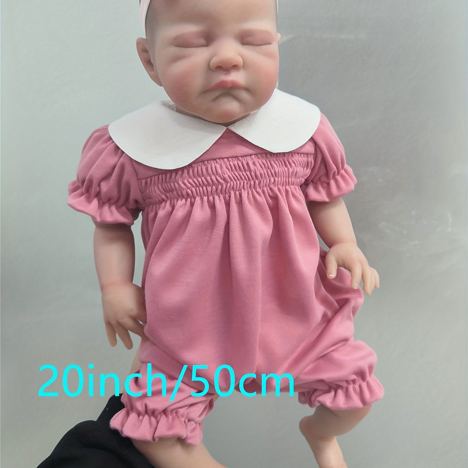 20 Reborn Baby Doll Hand Drawn Hair Soft Touch 3D Skin Lifelike