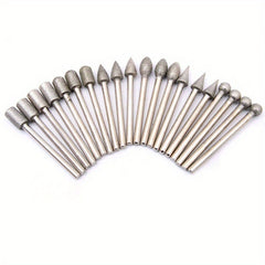 20pcs Diamond Grinding Head Kit for Carving, Grinding, Polishing, Jewelry Making