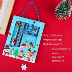 6pcs Christmas Stationery Set School Student Gift Supplies