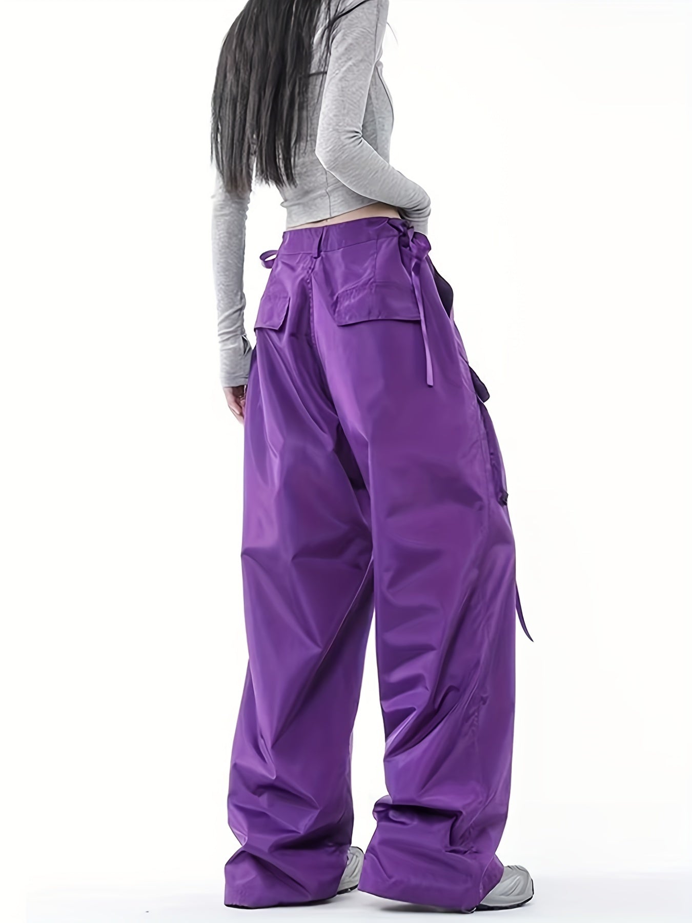 High Waist Loose Fit Cargo Pants Women's Activewear