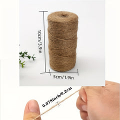 1pc Jute Rope Natural Retro Diy Gift Packaging Tag Hemp Rope Braided Rope Crafts