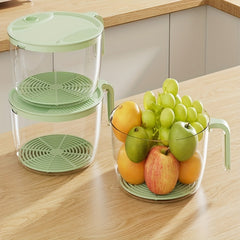 1pc Fruit And Vegetable Draining Basket Kitchen Accessory
