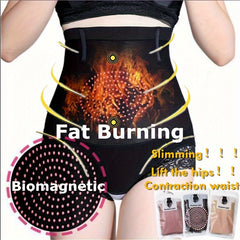 Lady Waist Support Slimming Pants Magnetic Fat Burning High Waist Fitness Shaper