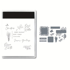 Christmas Metal Cutting Dies And Stamps Set For Scrapbooking Crafts