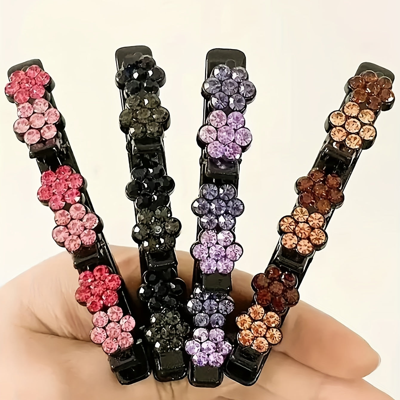 4pcs Flower Hair Clip Bangs Duckbill Clip Hair Accessories