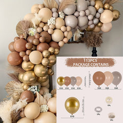 Coffee Theme Happy Birthday Balloon Set with Garland Arch Kit