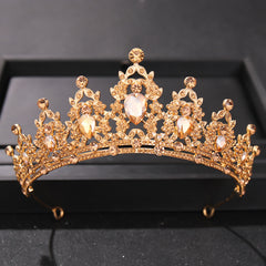 Colorful Rhinestone Crown Hairband Bridal Wedding Party Decor