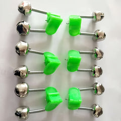 10pcs Fishing Bell Clips For Rods Dual Alert Bells Fishing Bite Alarm