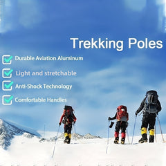 Lightweight Aluminum Trekking Poles for Hiking