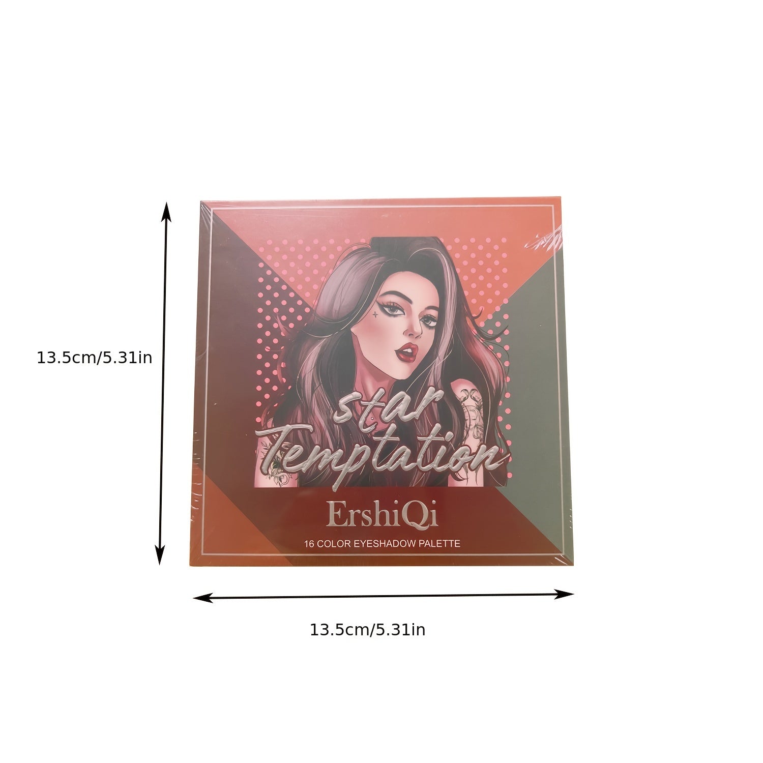 16 Shades Brown Golden Eyeshadow Palette for Daily Makeup