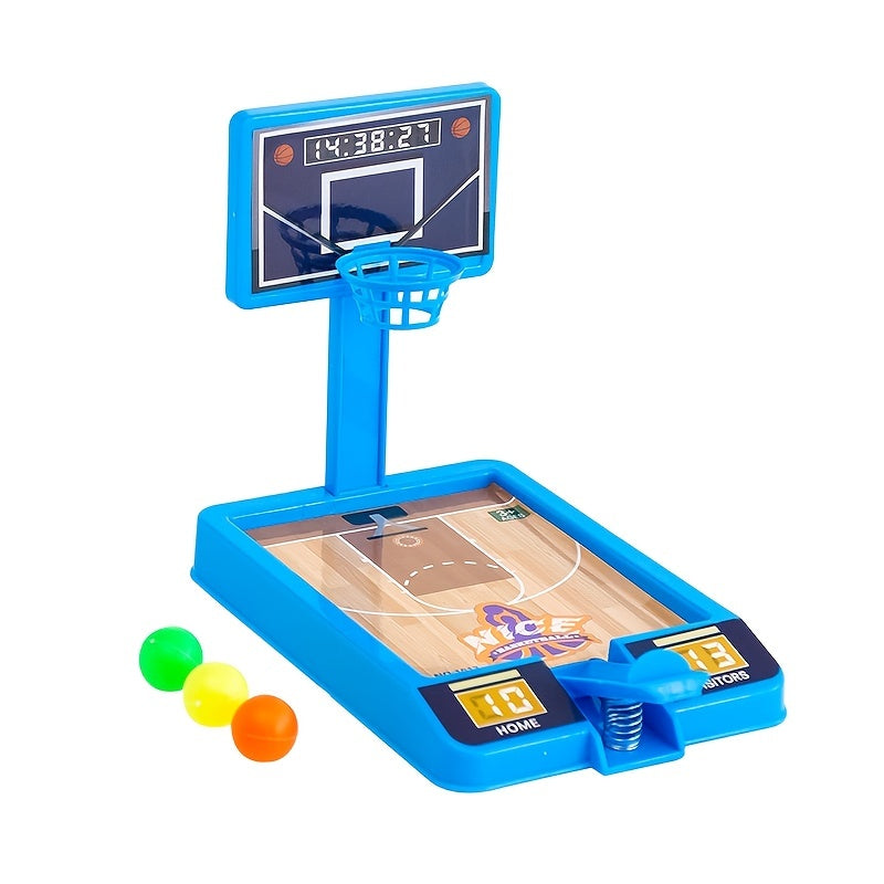 Mini Tabletop Shooting Device Finger Catapult Basketball Machine