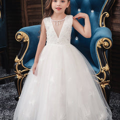 Baby Girls' Sleeveless Princess Dress Birthday Party Dress