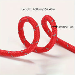 Windproof Reflective Rope for Camping, Durable Nylon Tent Lanyard