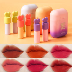 Waterproof Velvet Lip Stain Earphone Dual Lip Gloss