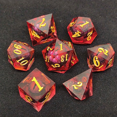 7pcs Demon Eye Polyhedral Dice Set For Board Game