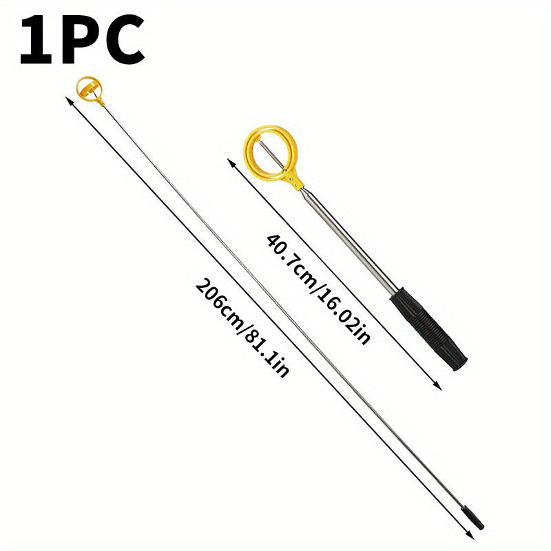Stainless Steel Golf Ball Picker Double Ring Club Accessory 39