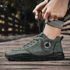 Men's Vintage High Top Lace Up Boots