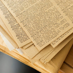 Vintage Scrapbooking and Decoupage Paper Set - 57pcs