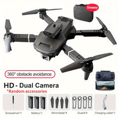 E100 Drone 4 Sided Obstacle Avoidance Dual Camera One Key Takeoff Landing