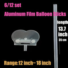 Aluminum Film Balloon Handle Set for DIY 30-48cm Cartoon Balloon
