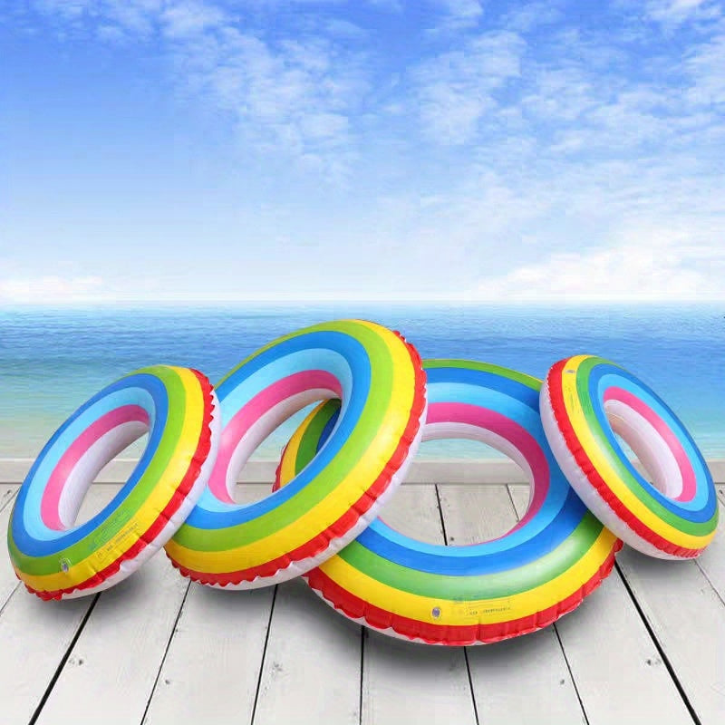 Rainbow Watermelon Inflatable Pool Party Float for Adults & Kids