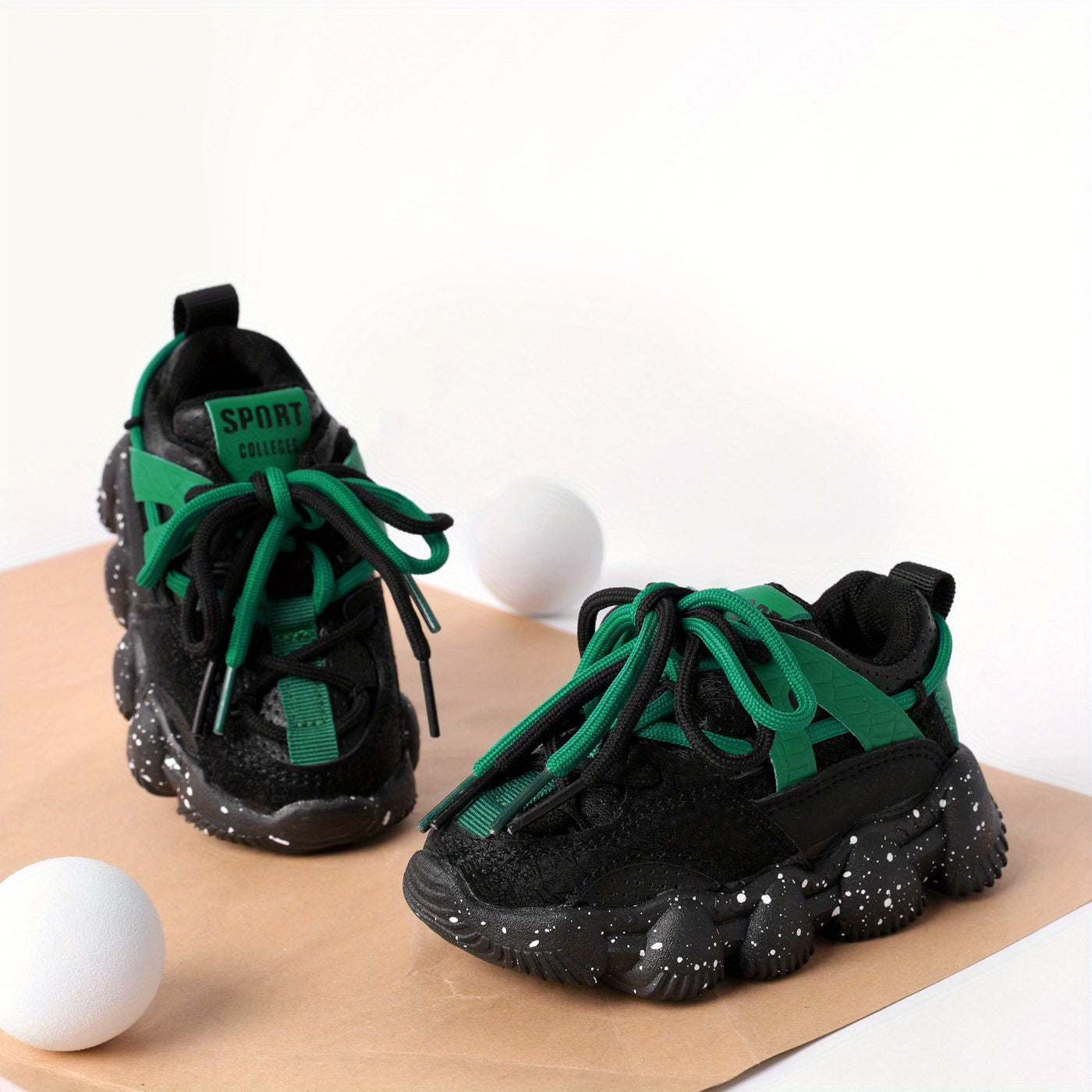 Girls Lightweight Lace Up Sneakers Anti Slip