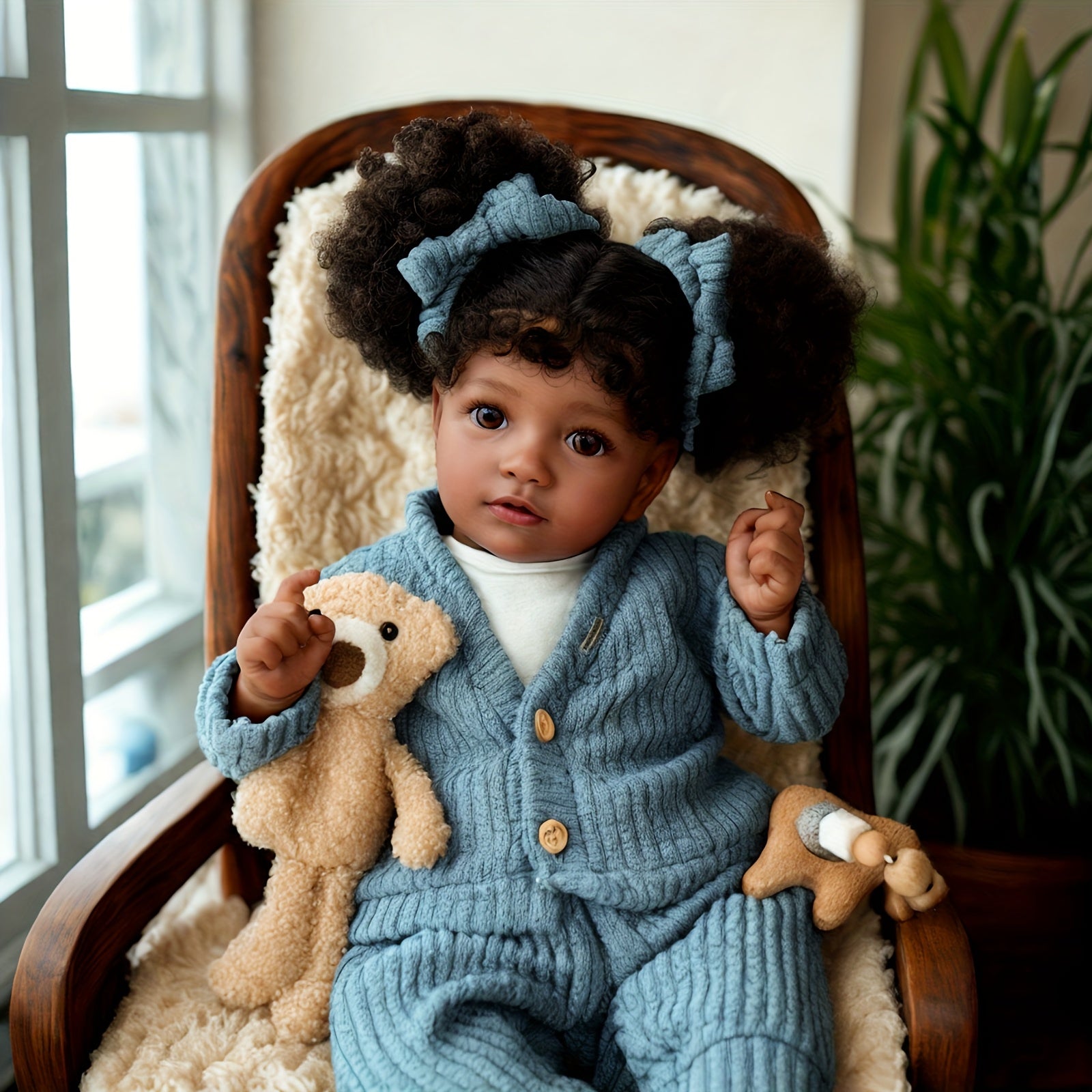 Reborn Baby Doll Fabric Body Vinyl Limbs Real Life Baby Dolls Toy Acce