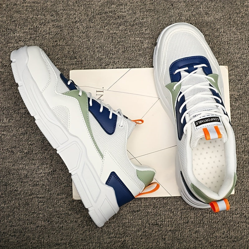 Men's Breathable Mesh Lace-up Casual Shoes