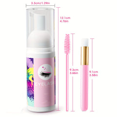 Lash Extension Shampoo & Cleanser Kit + Brush - 60ml
