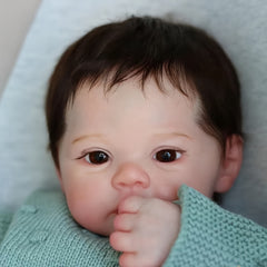Waterproof Reborn Baby Doll Full Body Soft Vinyl Lifelike Rooted