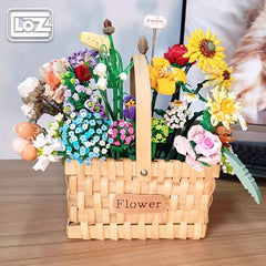 DIY Comfortable Flower Arrangement Set Red Roses Sunflowers Lavender
