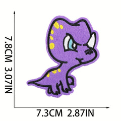 26pcs Dinosaur Iron On Patches Sew On Embroidered Applique Repair Patch DIY