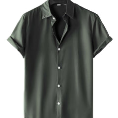 Men's Casual Short Sleeve Shirt for Summer Vacation
