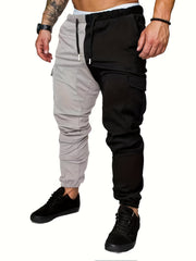 Cargo Pants Men s Casual Stretch Waist Drawstring Tapered Pants