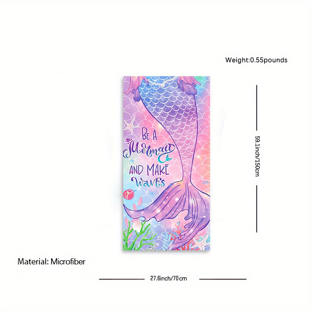 Mermaid Beach Towel 70.8 x 35.4